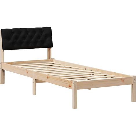 Maison Exclusive - Struttura del Letto con testiera Marrone e nero 75 x 190 cm