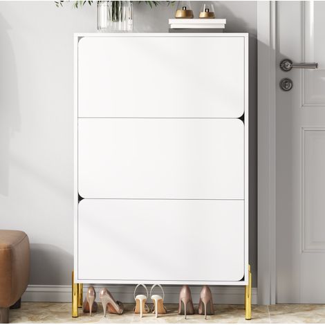 Scarpiera 3 ante salvaspazio in MDF 73x24x120 cm OKMYHOME (1/5)