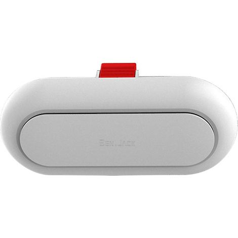 Boîte de rangement pour lunettes, accessoire de voiture, noir/blanc, en ABS (1/5)