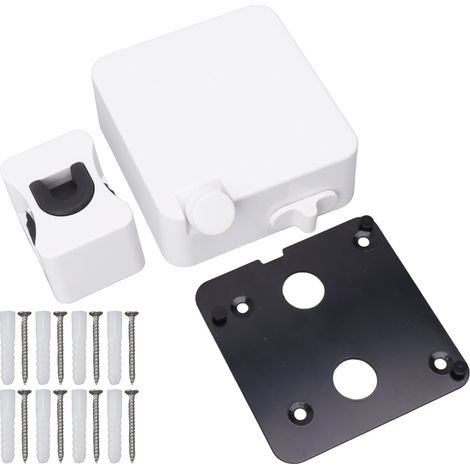 Stendibiancheria retrattile per impieghi gravosi, realizzato in acciaio inox 304, regolabile, modello 9026W, bianco. (1/5)