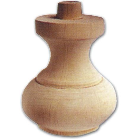 Gamba per Mobili a Cipolla in Legno di Ontano 83x94 mm Art. 03.0005 (1/2)