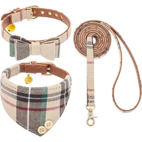 Ensemble collier et laisse pour petit chien (1/5)