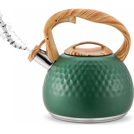 3 L Bouilloire à Induction en Acier Inoxydable avec Sifflet pour Café Thé Bouilloire Sifflante, Bouilloire à thé Convient aux Cuisinières à Gaz, Plaques Vitrocéramiques et Plaques à Induction (1/5)