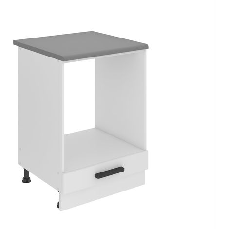 BELINI Meuble Cuisine Bas avec Plan de Travail SDP I Meubles de Cuisine - Taille: 51,6 x 60 x 85 cm I Petit Meuble Cuisine - sans Porte I Couleur : Blanc Mat (1/5)