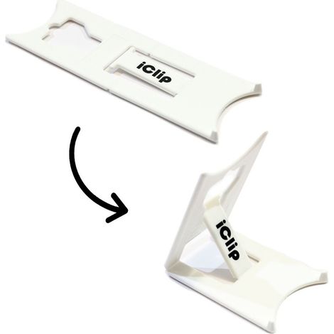 Support de bureau pliable pour tablette, liseuse, Kindle - Couleur blanc - Support tablette modèle MEDIUM (1/2)