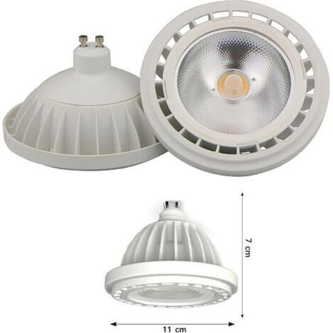 Led Lampada Faretto Cob Gu10 20w Ar111 1800lumen Calda Color