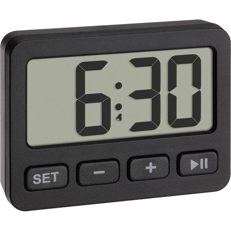 TFA Dostmann 60.2036.01 Quarzo Sveglia Nero Tempi di allarme 1 Timer 1 tempo (1/5)