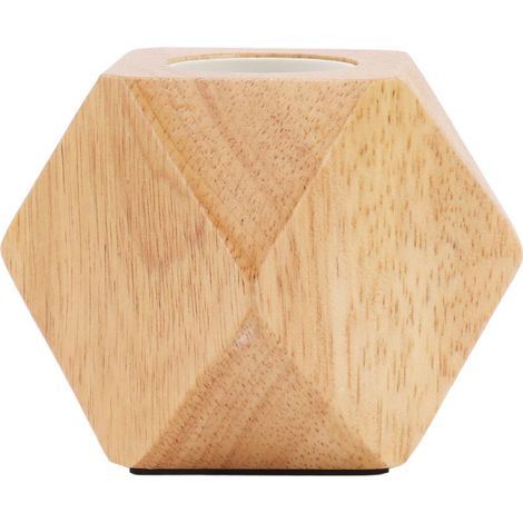 Pied de lampe en bois en forme de diamant, douille E27, petit modèle moderne en bois pour lampe de table, idéal pour la décoration intérieure, prise européenne 220 V (1/5)