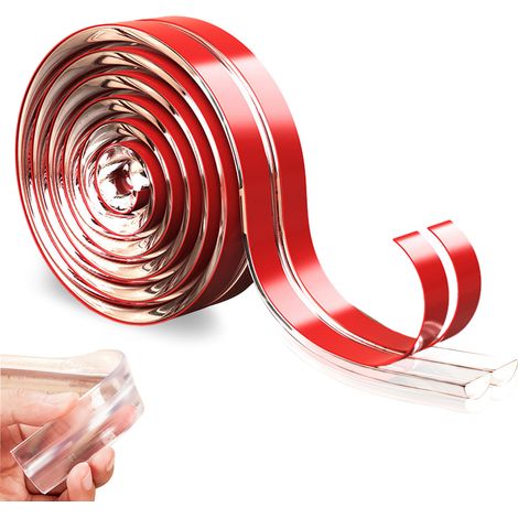 Autocollant protecteur en silicone transparent 10 mm x 2 m (1/5)