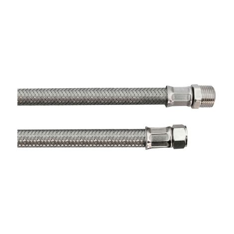 FLESSIBILE INOX MODELLO GIGANTE CM. 50- MF 3/8 X 1/2- DH- pezzi 1