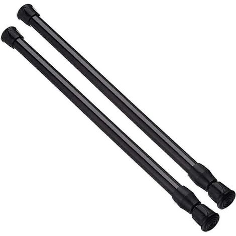 Filiyano-Barres de tension, lot de 2 barres réglables en acier à ressort pour armoire, tringle à rideaux, barre de douche, barre de penderie. Largeur (1/4)