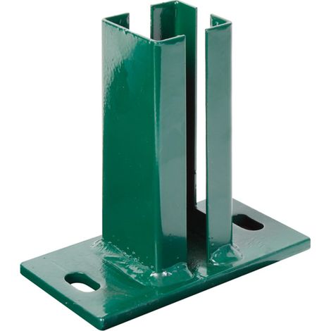 ALBERTS Pfostenträger für Eckpfosten Doppelstab-Gittermatten, grün, z.Aufschraub.f.60x60mm (1/3)
