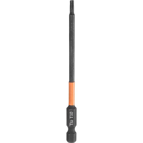 Embout Tournevis Torx T10 Tige Hexagonale 1/4" Long 4" (100mm) (1/5)