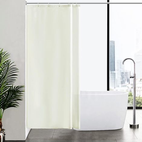 Duschvorhang Antischimmel Wasserdicht H200 x B100 cm (1er Pack) Beige (1/5)