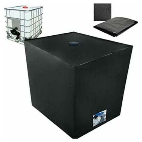 Water tank cover, tarpaulin for 1000-liter IBC tank, dustproof, UV-resistant, rainproof (116 x 100 x 120 cm)--DTEKGAZ