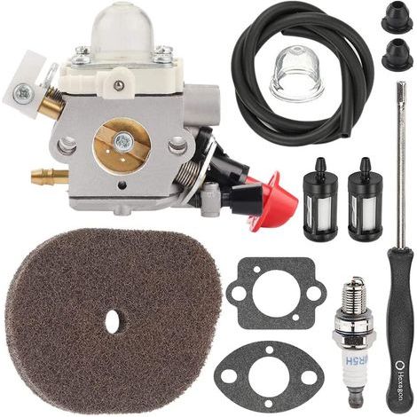 Carburatore C1M-S267A FS56RC con filtro aria per Stihl FS40 FS50 FS56 FS70 FS70C FC56 FS56C FC70 HT56 HT56C KN56 KM56 KM56C Rasaerba Ricambi decespugliatore 4144 120 0608 41441200608 (1/5)