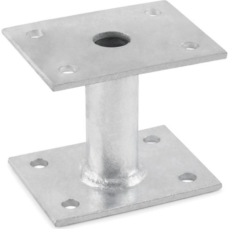 AP-PG - ANCORAGGIO PALO UGUALE, ZINCATO A CALDO 100X100
