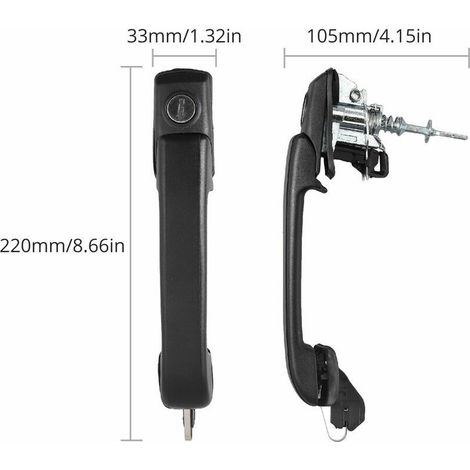 Locks locking system door handle tailgate lock for VW Golf 3 (1/5)