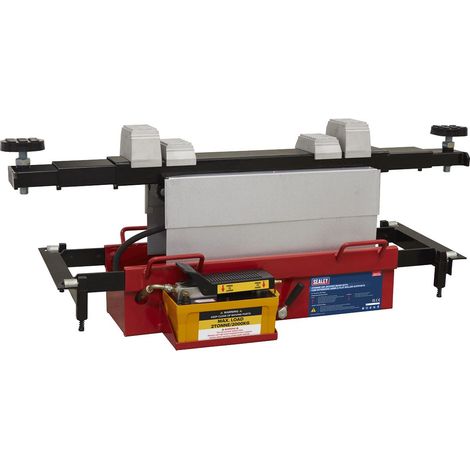 Sealey Air Jacking Beam 2 Tonne with Arm Extenders & Flat Roller Supports SJBEX200A