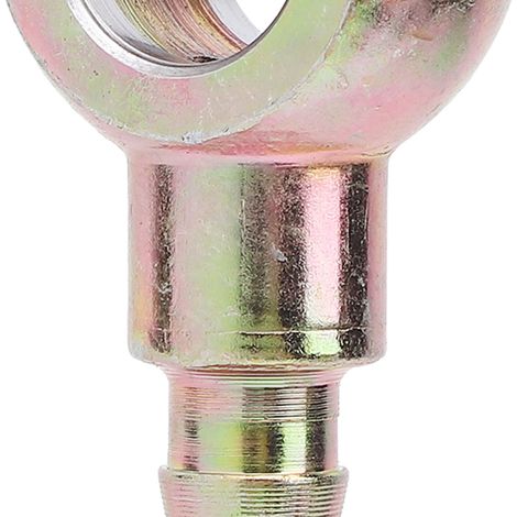 Adaptador banjo de acero inoxidable de 8 mm con espiga de 7/16 pulg. - Conector de alta resistencia para mangueras hidráulicas