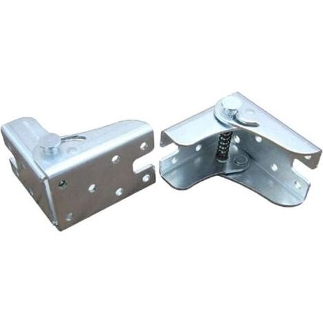 Support pliant autobloquant pour pieds pliants, plan de travail pliant, table de cuisine pliante (2 argent) (1/5)