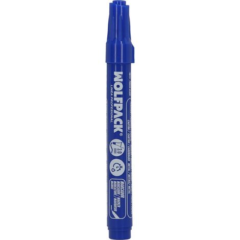 Marqueur permanent bleu professionnel. (1/5)