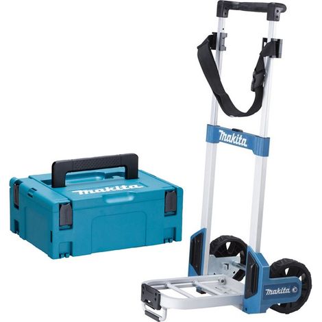 Makita Foldable MakPac Case Trolley Sack Truck with Belt + Makpac 2 Case