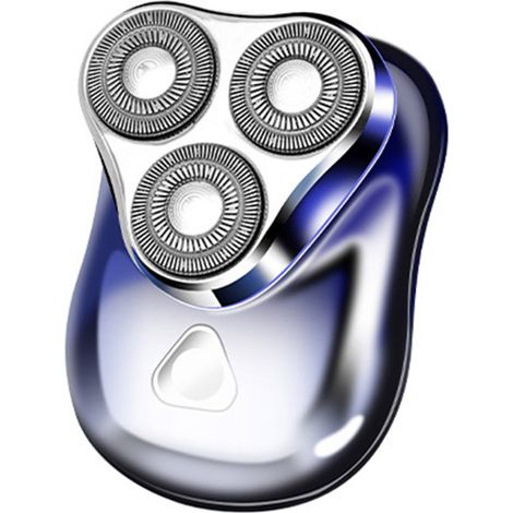 Afeitadora eléctrica de triple cabezal para hombre, mini afeitadora, gel de ducha completo, recortadora de barba portátil y recargable. (1/5)
