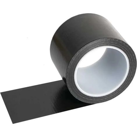 (5cm x 5m) Ruban adhésif de réparation pour cuir, noir, convient pour la réparation de meubles et de cuir. (1/5)
