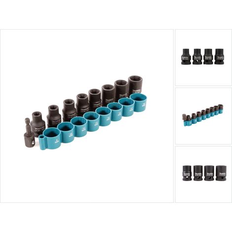 Makita - Set clés à douille 9 pièces B-54645