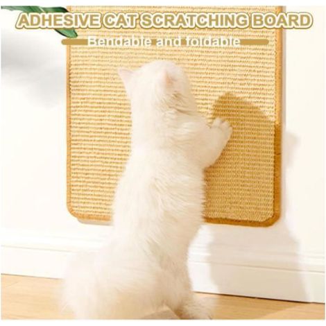 Tapis Griffoir Chat Canapé,2 Pièces Tapis Griffoir pour Chat, 50 x 25 cmtapis à gratter en sisal, protège Les Tapis et Les canapés (1/4)