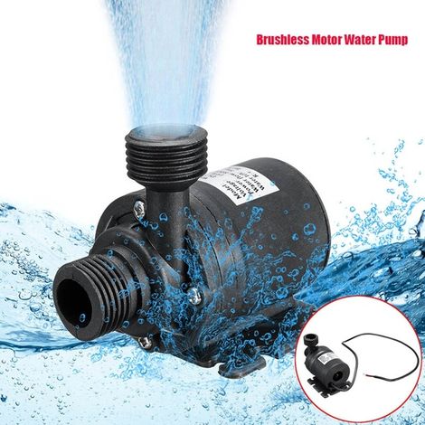 Pompe solaire silencieuse moteur sans balais arbre inoxydable, résistante, faible bruit, pour jardin et bassin, usage extérieur durable (1/5)