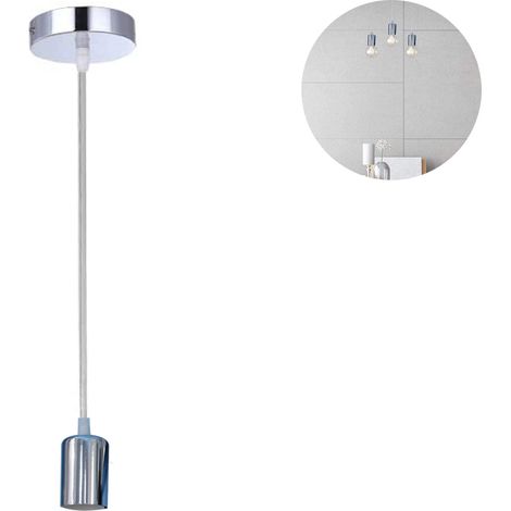 Suspension Lampadaire - Douille E27 - Cordon Réglable 100 cm 150 cm - Pour Plafond - 1 Pièce (1/5)
