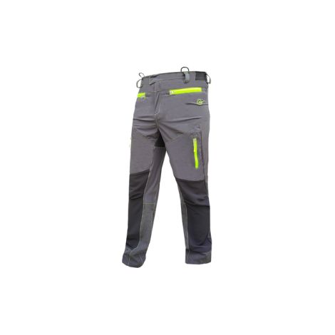 Pantalón de trabajo técnico 100% elástico gris/amarillo XXL Gris
