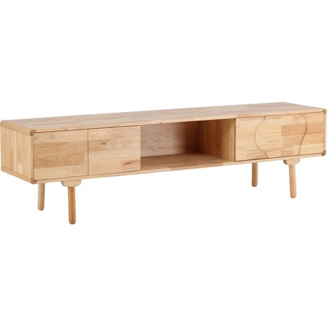 Meuble TV en Bois "Skärhamn" 200cm Naturel
