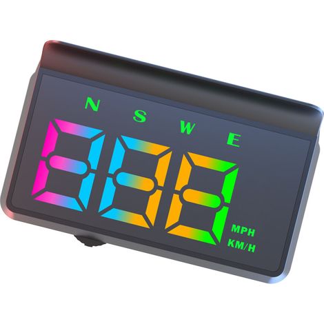 HUD per auto avanzato con avviso di velocità e sensore (1/2)
