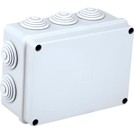 Scatola Di Derivazione Da Parete Stagna IP55 Con 10 Uscite Passacavi 150X110X75mm Coperchio Con Viti