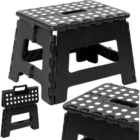 AMIGO BLACK rutschfester Klapphocker, Größe M