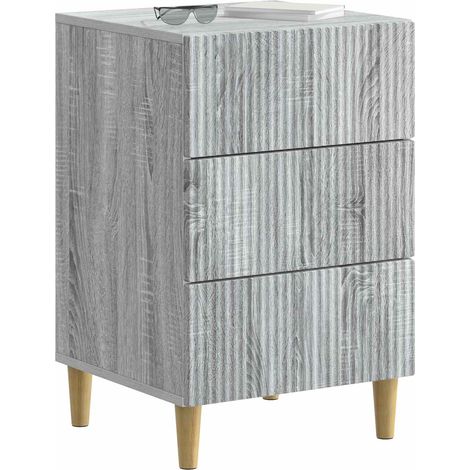 Maison Exclusive - Nachttisch Graues Sonoma 43 x 41 x 66,5 cm Hol