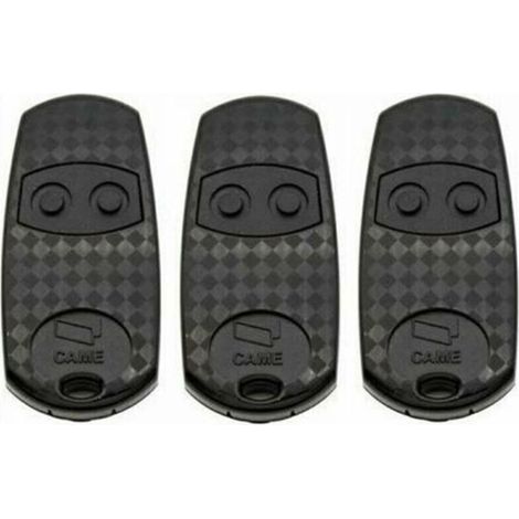 Pack de 3 télécommandes CAME TOP432EV 433,92 MHz – 2 boutons – Compatible avec récepteurs CAME – Dimensions 68 x 12 x 32 mm (1/3)