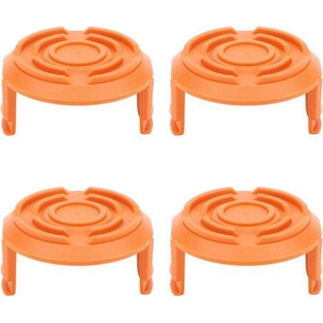 Couvercle de bobine de tondeuse à gazon, 4 pièces, accessoire de remplacement pour Worx WA0010-débroussailleuse (1/5)