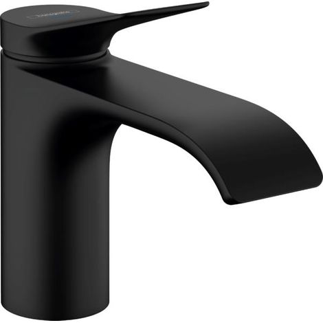 hansgrohe Einhebelmischer Waschtisch Standventil kalt ohne Ablaufgarnitur Vivenis ComfortZone 80 mattschwarz (1/2)