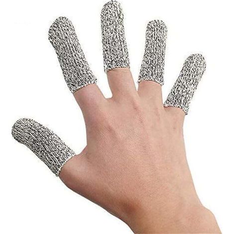 Lot de 5 gants de protection contre les coupures de doigts et gants pour les doigts