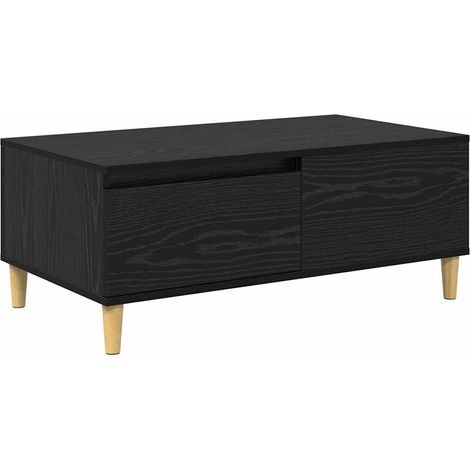 Maison Exclusive - Couchtisch Schwarz Eichen-Optik 90 x 50 x 35 c