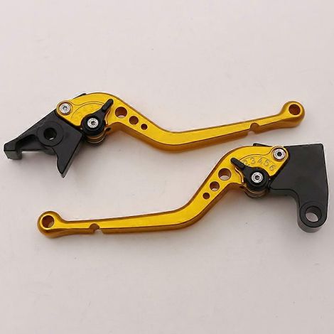 Poignée de klaxon de frein CNC modifiée pour 765 Street Triple R 2020-2022 (longue poignée dorée) (1/5)