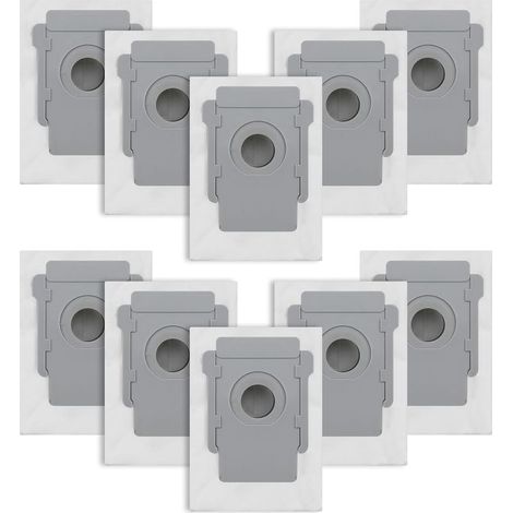 Lot de 10 Sacs d'aspirateur pour IRobot Roomba i7/i7+/i3/i3+/i4/i4+/i6/i6+/i8/i8+/S9/S9+/j7/j7+/E5/E6/E7 Sac de rechange pour IRobot Roomba I7 Kit d'accessoires