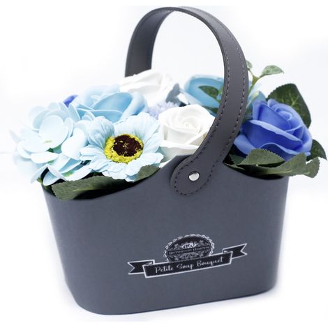 Panier Bouquet Petite - Bleus apaisants- Vendu par 1 (1/3)