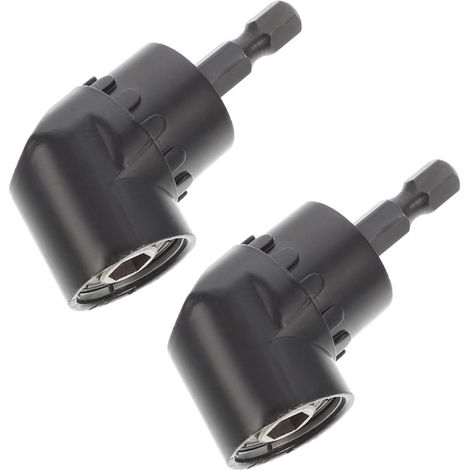 Adaptateur D'angle 105 Degrés 2pcs en Acier Allié Chrome-vanadium Douille Magnétique et Rallonge pour Tournevis, Outil pour Travaux en Espace Restreint (1/5)