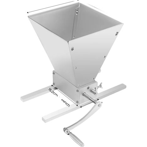 Broyeur de grains, distance des rouleaux réglable, capacité de 4L, Argent (1/2)