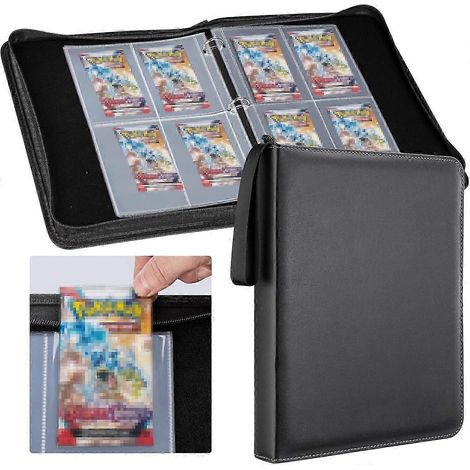 Classeur pour boosters, capacité de 48 boosters, 4 pochettes avec 12 étuis, présentoir (1/5)